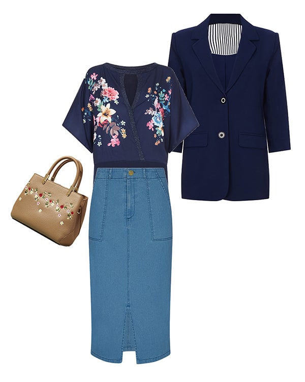 Floral Flared Top