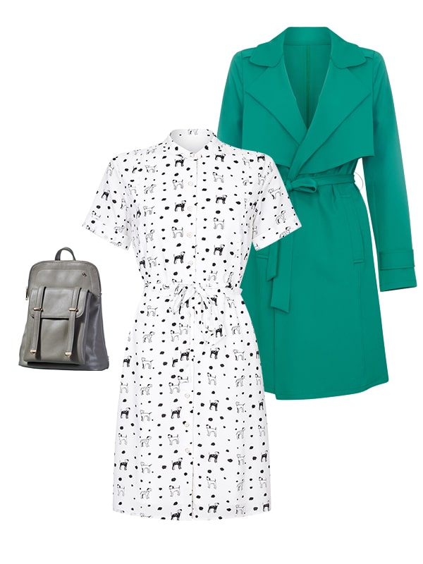 Green Trench Coat