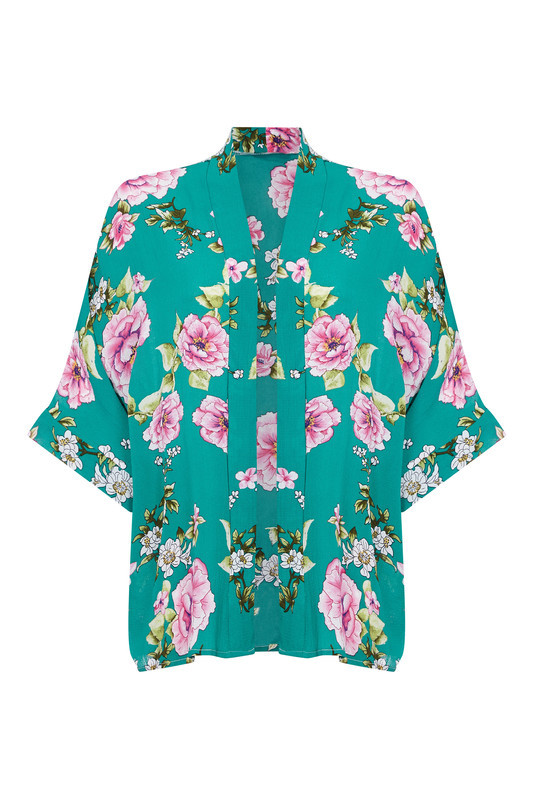Oriental Floral Kimono