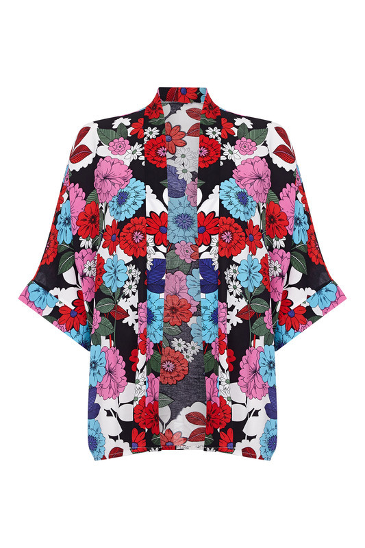 Retro Floral Kimono