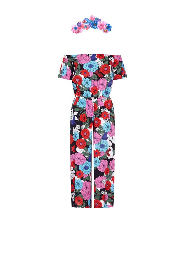 Retro Flower Jumpsuit