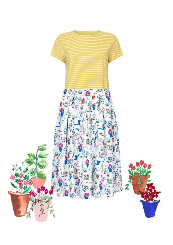 Garden Print Skirt