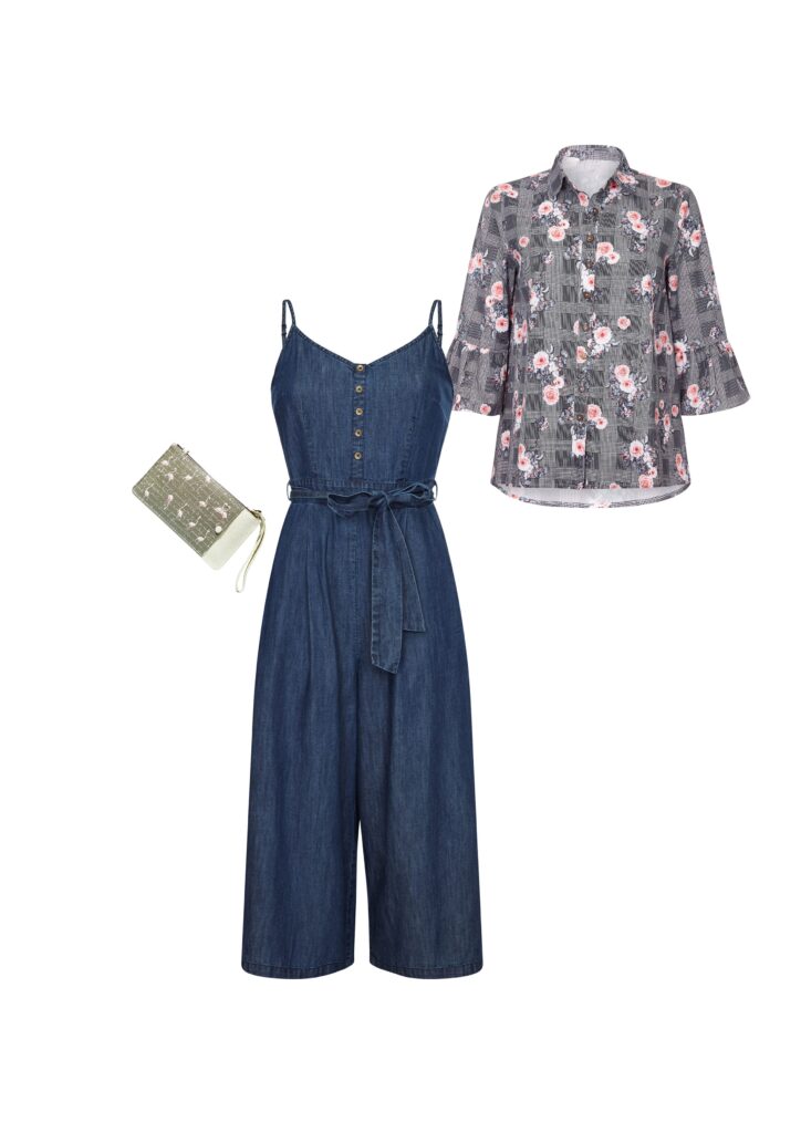 Shirt Denim Jumpsuit