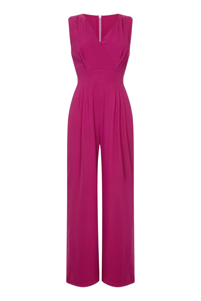 Pink Wrap Jumpsuit