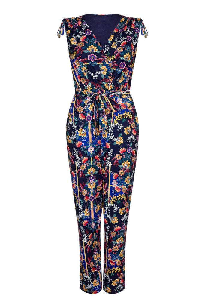 Scarf Print Jumpsuit