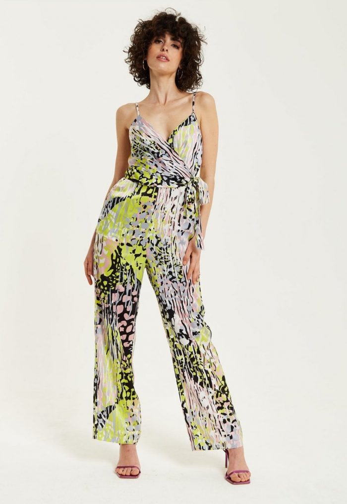 Multicolour abstract jumpsuit